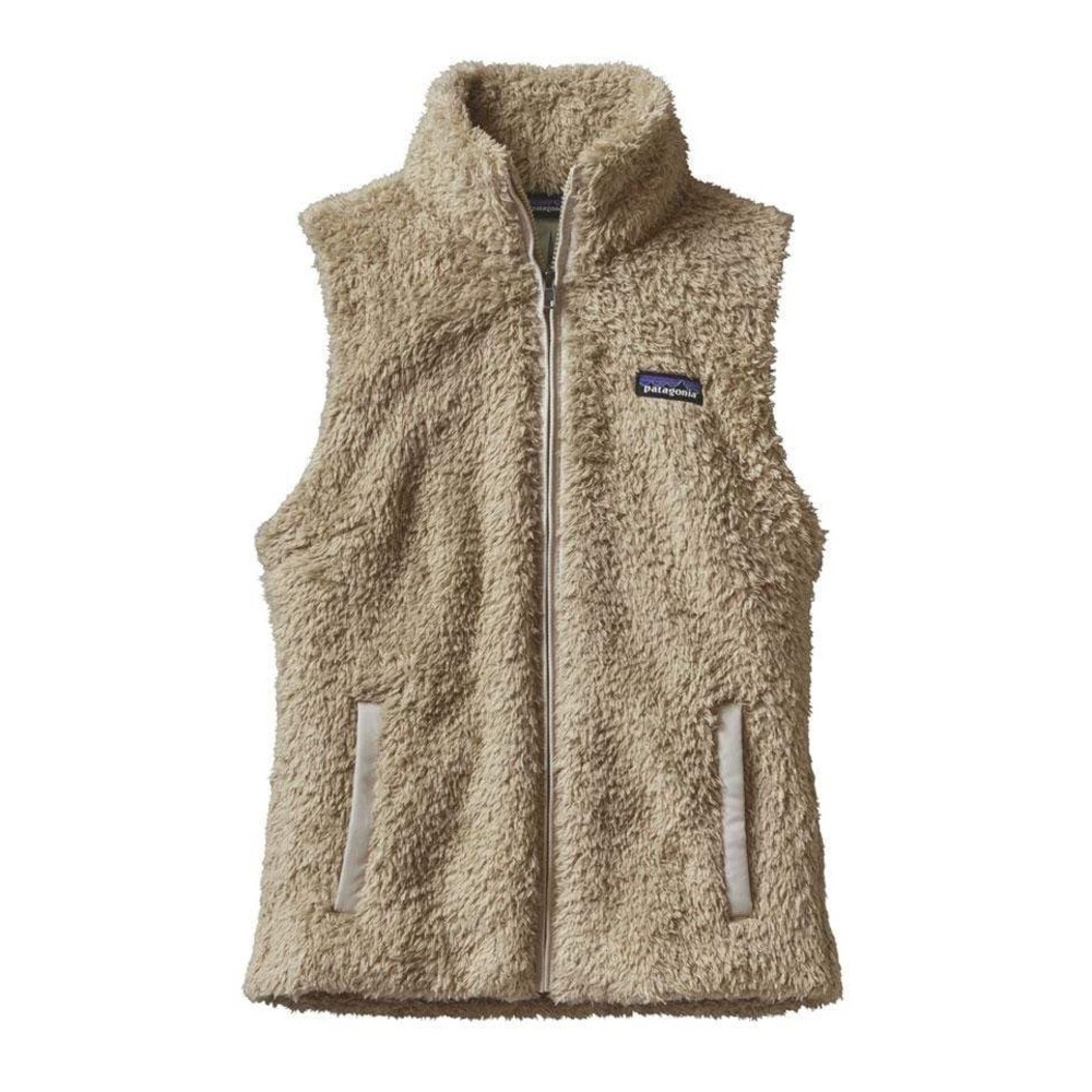 PATAGONIA tan sherpa Los Gatos zip front vest S